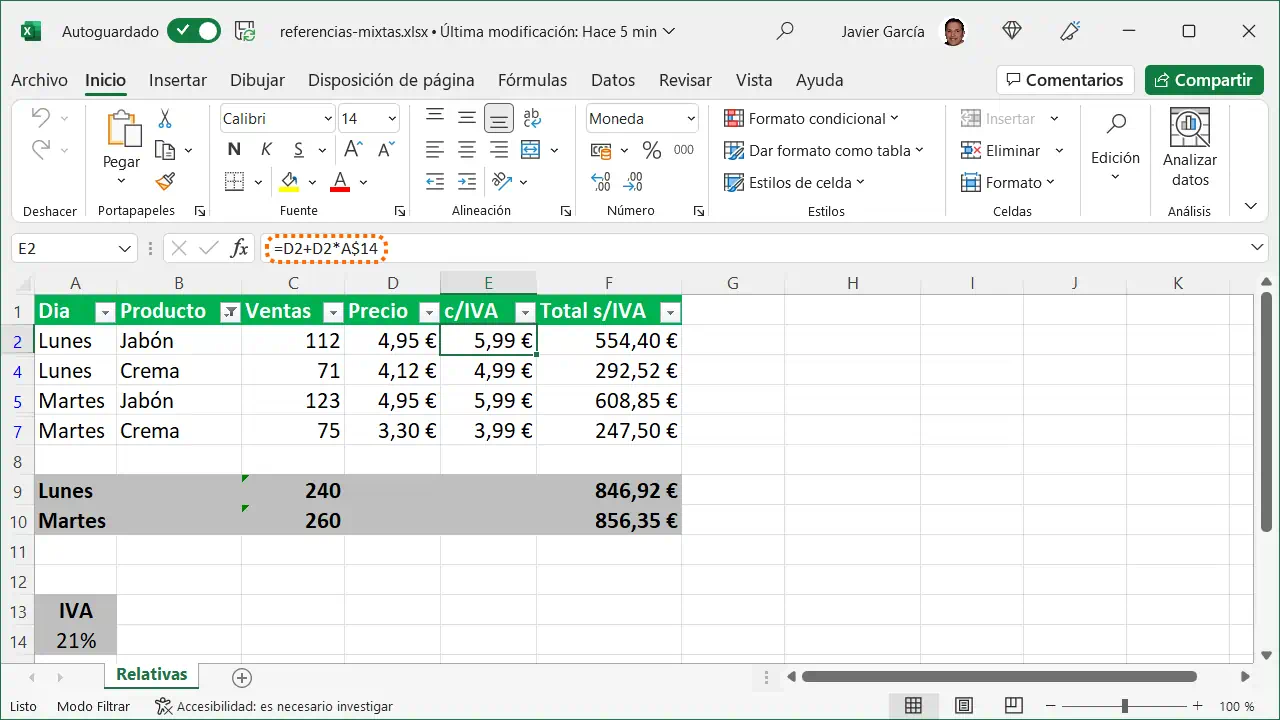 Referencia mixta en Excel Aprende cómo utilizarla para maximizar tu